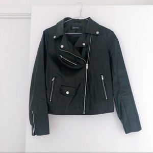 Faux Leather Biker Jacket